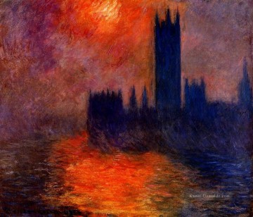 Claude Monet Werke - Houses of Parliament Sonnenuntergang II Claude Monet